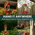 thumbnail image 6 of 203CPBN-2 Glass Hummingbird Feeders for Outdoors with Perches, Ant Moat, Bee Guards - Pack of 2, 6 of 10