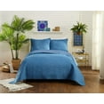 thumbnail image 2 of Better Homes & Gardens Solid Blue Chambray Full/Queen Quilt, 2 of 10