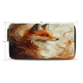thumbnail image 2 of Qxltty Cool Orange Fox Women's Leather Wallet Fashion Retro Multi Card Holder with Cell Phone Pocket Mothers Day Gifts, 2 of 6