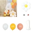thumbnail image 3 of White Daisy Flower Balloon Daisy Party Decorations 1-9 Number Balloon Girl Birthday Party Baby Shower Decor, 3 of 6