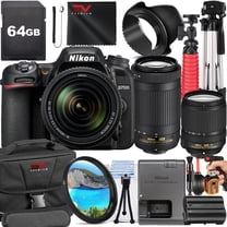 Nikon D7500 Mirrorless Camera with 70-300mm Lens + SanDisk 32GB Memory ...