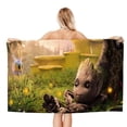 thumbnail image 1 of Yo Soy Groot Toalla de playa de secado rápido con diseño temático, regalo para mujeres y niñas, ideal para cumpleaños, fans, amantes de la música, uso en la playa o al aire libre, 78 × 150 cm, 1 of 6