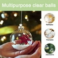 thumbnail image 5 of 16-Pack 2.36" Clear Fillable Hanging Ornaments – DIY Christmas/Halloween/Wedding Party Decor | Premium Plastic Craft Balls for Tree Decorations & Creative Gifts (60mm), 5 of 7