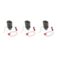 thumbnail image 3 of Guardoinrt Car Universal Carbon Fiber Style Tailpipe Tip Muffler 03 Red Light circle edge 3Set, 3 of 6