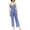 Blue Shadow, variant on Bar III Womens Sleeveless Belted Jumpsuit Blue Shadow 2XL