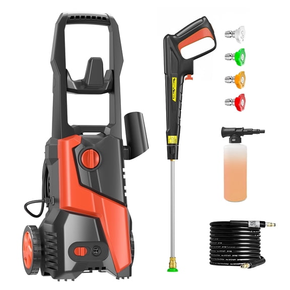 Pressure Washer 5000PSI 3.0GPM Power Washer with 25 FT Hose, 4 Quick Connect Nozzle 16.9 Oz Soap Tank Cleaning for Patio, Car