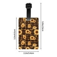 thumbnail image 4 of Luggage Tags for Suitcases, Brown Plaid Sunflower Suitcase & Bag Tags for Backpacks Baggage, Travel Name Tags for Luggage Identifiers for Suitcases, Travel Accessories, 4 of 6