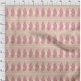 thumbnail image 3 of oneOone Tissu en Mousseline de Viscose, Tissu Imprimé à Blocs Paon, 1 Yard, 42 Pouces de Large, 3 of 4