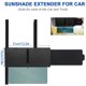 thumbnail image 2 of Muyoka Extensor de parasol polarizado antideslumbrante con lente polarizada y parasol lateral Extensión de parasol ajustable con deslizador de cremallera para la mayoría de los autos SUV Taxis Muyoka Hogar, 2 of 7