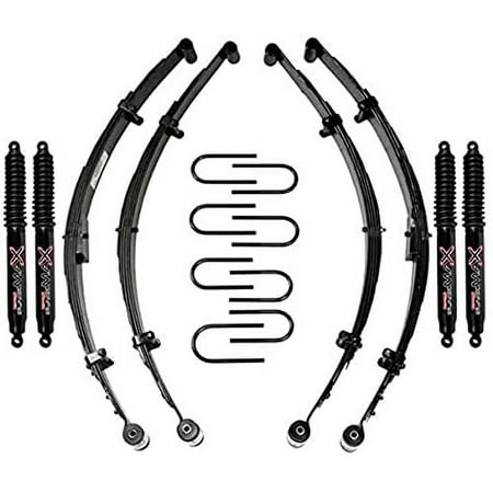 Skyjacker 3.5" Lift Kit w/Black Max Shocks for 1976-1983 Jeep CJ5/1976-86 CJ7