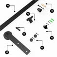 thumbnail image 2 of Barn Door Hardware Kit For Single Door Sliding Door Rail I Shape Roller 4-20 FT Barn Door Mechanism ,Easy Install, 2 of 6