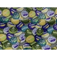thumbnail image 5 of oneOone Viscose Jersey Olive Green Fabric Retro Bottle Soda Cap Diy Clothing Quilting Fabric Print Fabric By Yard 60 Inch Wide-2Q, 5 of 7