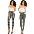 thumbnail image 1 of Set De 2 Leggings Elegantes Jegging Mujer a Cuadros Stretch Looks Formal y Casual Mayón y Mallones Mayón Mallones, 1 of 5