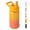 Orange, variant on Daluvenix 12 oz Kids Water Bottle, Toddler Water Bottle 2-in-1 Straw and Chug, Stainless Steel Insulated Bottle for Kids, BPA-Free, Leak-Proof, Pink