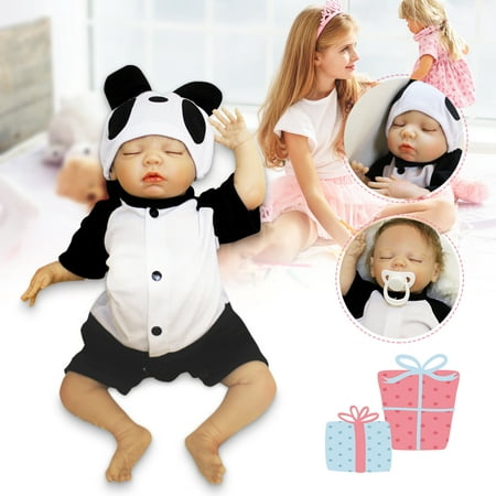 18'' Handmade Reborn Baby Toy Newborn Lifelike Silicone Vinyl Sleeping Realistic Real Life Reborn Boy Baby Dolls Toys Toddler