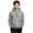 Gray, variant on Boys Quarter Zip Hoodie Fleece Hooded Sweatshirt With Pockets Kids Soft Long Sleeve Pullover Fall Winter School Clothes Gray Size 10-12years