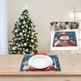 thumbnail image 5 of Clearance! Caoblia Christmas Placemats 13x17" Washable Wipeable Heat-Proof Knitted Placemats for Kitchen, Dining Table, Holiday, Party Decor Supplies, Christmas Decorations, 5 of 5