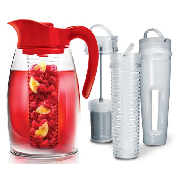 Flavor It 3in1 Beverage System with 2.9QT Tritan Pitcher, Tea Infuser