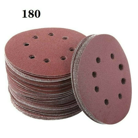 

20PCS 125MM 5 Inch 8 Hole Disc Sandpaper Grinding Disc 180 Grit Tools