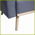 thumbnail image 3 of Easton 75" Dark Gray Linen Sofa – Modern Living Room Piece with USB Port, Pillows & Magazine Pockets, 3 of 5