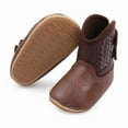 thumbnail image 4 of GYUJNB Baby Boots for Western Cowboy Boots High Top PU Leather Boots Embroidered Baby Boots,Kids Shoes,Winter Shoes,Size:9-11 Months, 4 of 5