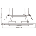 thumbnail image 7 of TORCHSTAR 8 Pack 9W 4 Inch High CRI Dimmable Retrofit LED Square Recessed Lighting Fixture, 60W Equivalent 5000K Daylight UL-Classified Square Recessed Ceiling Light Downlight, 7 of 7