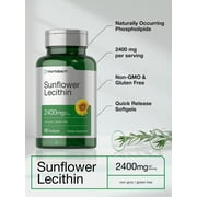Sunflower Lecithin 2400mg | 60 Softgels | Naturally Occurring Phospholipids | Non-GMO, Gluten Free Supplement | By Horbaach