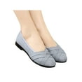 thumbnail image 3 of Frontwalk Women Flats Slip On Loafers Round Toe Flat Shoes Work Fashion Pumps Womens Comfort Dress Shoe Grey 5.5, 3 of 6