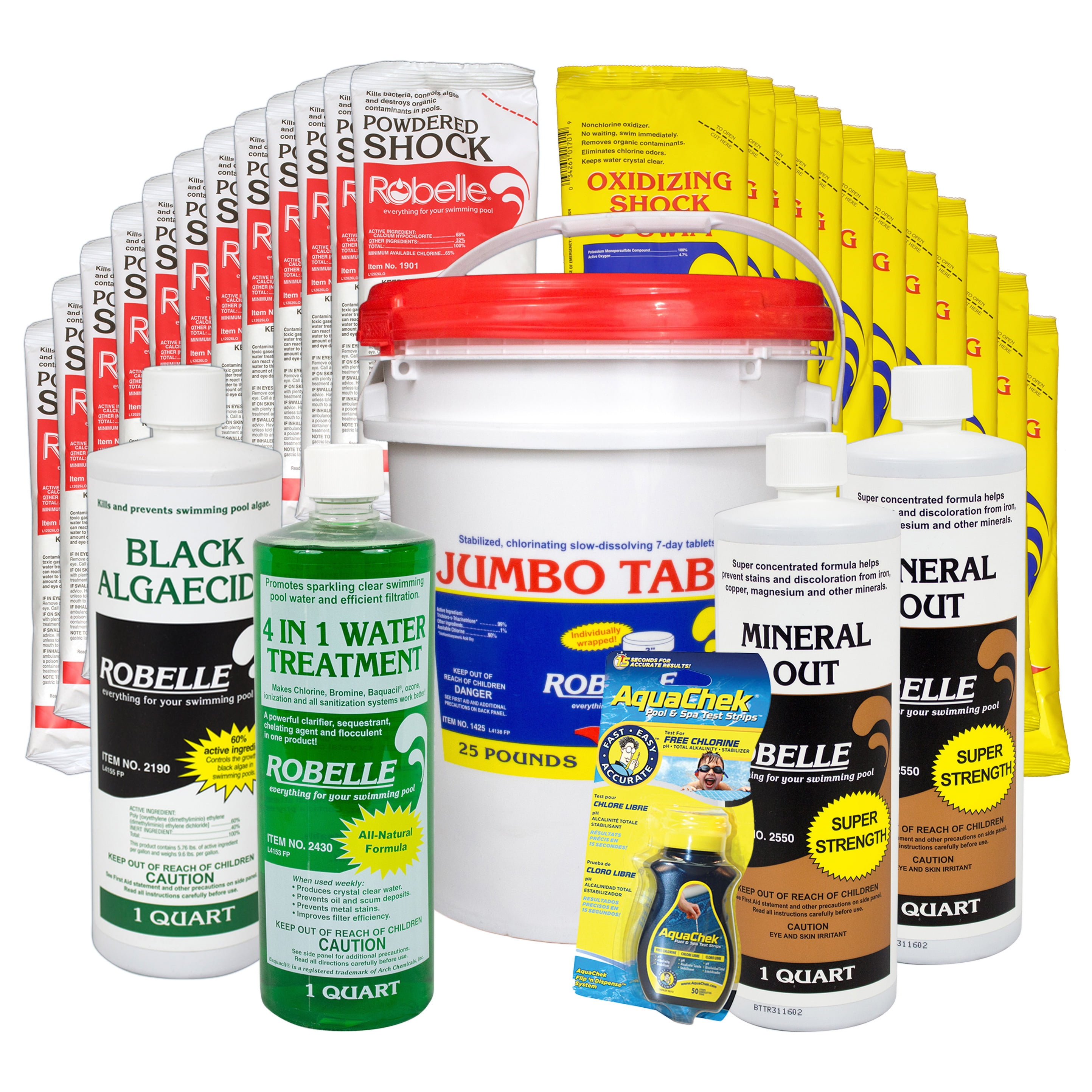 Robelle 20,000 40,000 Gallon Swimming Pool Maintenance Kit