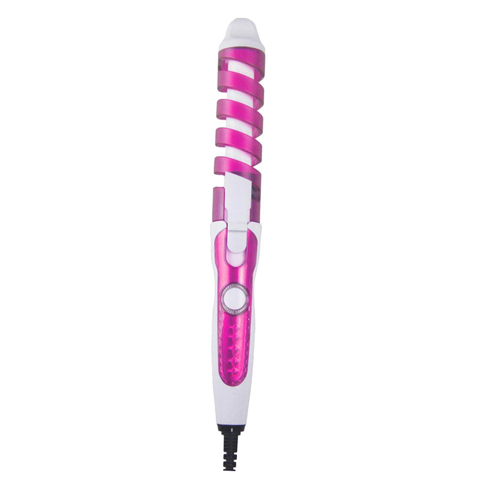 VONKY Ceramic Hair Curling Iron Wand Electric Hair Iron EU pink