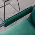 thumbnail image 5 of Accent Chair, Modern Velvet Upholstered Tufted Living Room Chair Armchair with Metal Frame, Comfy Single Sofa Chair Lounge Chair with Padded Cushion for Living Room Bedroom Office, Emerald, 5 of 7