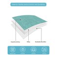 thumbnail image 5 of Quilts Twin Size, Turquoise Botanical Soft Comforter Bedding Set for Bed, Vintage Florals Geometric Minimalist Lightweight Quilted Bedspread with Pillow Cover(2 Pieces) for All Season, 68x86 Inch, 5 of 7