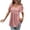 Pink@GC@, variant on Womens Summer T-Shirts Short Sleeve T Shirts for Women Casual Square Collar Solid Color Lightweight Tees Soft Cozy Tops