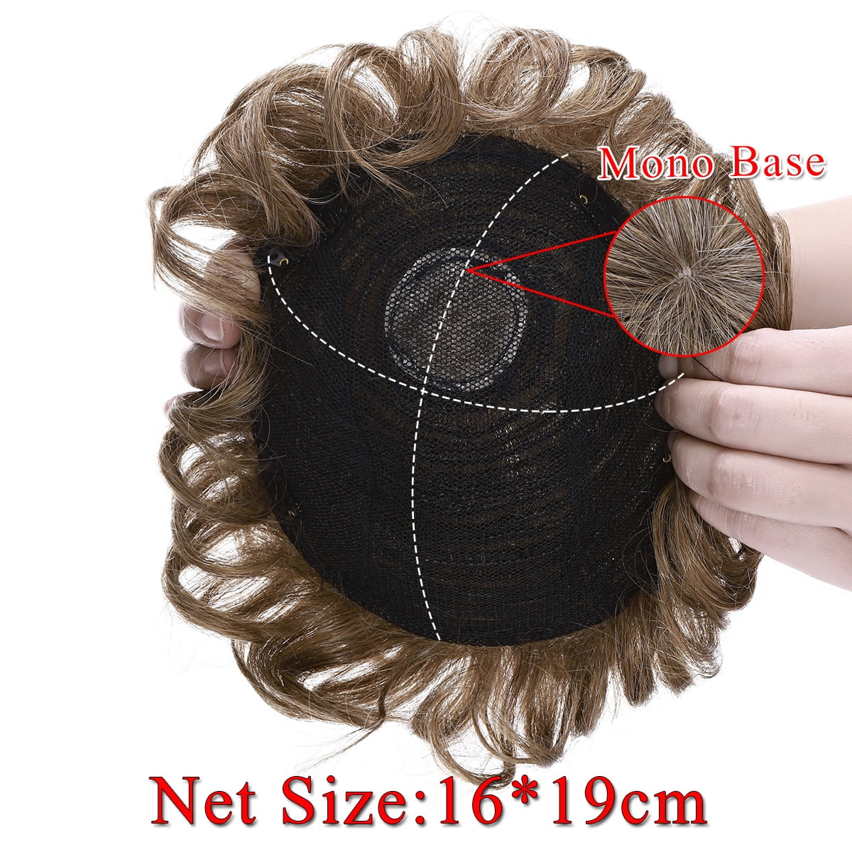 SEGO Human Hair Topper Clip in Hair Extension Hairpiece Hair Toupee with Hair Loss Thinning Hair Gray for Women/Men