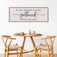 thumbnail image 5 of The Best Memories Are Made Gathered Around The Table Sign Wall Art Decor 32 x 12 Inch Dining Room Large Rustic Farmhouse Wood Framed Kitchen Home Wall Hanging Decoration (Black), 5 of 14