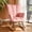 Pink, variant on CONCETTA Rocking Teddy Fabric Glider Chair, High Back Armchair with Comfortable Side Pockets, Modern Rocker for Living Room, Nursery, Office - Pink