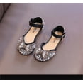 thumbnail image 2 of Toddler Kids Sandals Shoes Little/ Big Girls Bow Dress Sandals Girls Dress Shoes Size 2-9T,Black,Child Girls 9 Years, 2 of 6