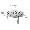 thumbnail image 3 of zhangmingg Stainless Steel Telescopic Steamer Rack Height Adjustable Tripod Stand for Versatile Kitchen Cookware, 3 of 7