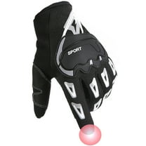 WEHUSE Motorcycle Gloves for Men and Women, Full Finger Touchscreen Motorbike Gloves for Riding, Road Racing, Cycling, Climbing, Motocross - Black