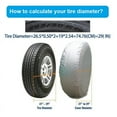 thumbnail image 4 of Tire Covers for RV Set of 4, Waterproof Silver Wheel Covers Tire Protector for Truck, SUV, Trailer, Camper Fit for 27-29 inch Tire Diameter, 4 of 5