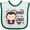 White and Green, variant on Inktastic Sucker for the Ladies- cute vampire Boys or Girls Baby Bib