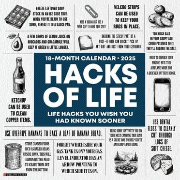 Life Hacks 2025 Daytoday Calendar