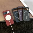thumbnail image 6 of TECH CIRCLE for Google Pixel 7A Magnetic Case, Compatible with MagSafe Carbon Fiber Slim Thin Lightweight Aramid Fiber PC Back Anti Scratch Drop Protection Rugged Shockproof Cover,Purple, 6 of 8
