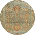 thumbnail image 1 of Ahgly Company Machine Washable Indoor Round Abstract Dark Khaki Green Area Rugs, 8' Round, 1 of 7