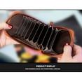 thumbnail image 3 of SagaSave Leather RFID Card Holder Business Card Case Wallet Pocket for Man and Women, 3 of 5