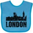thumbnail image 3 of Inktastic London England City Skyline with Grunge Boys or Girls Baby Bib, 3 of 4