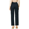 thumbnail image 3 of MODA NOVA Juniors Work Office Pockets Straight Leg Bootcut Pants, 3 of 6