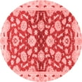 thumbnail image 1 of Ahgly Company Indoor Round Oriental Red Traditional Area Rugs, 7' Round, 1 of 4