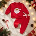 thumbnail image 2 of xaweyi Toddler Baby Boy Fall Winter Clothes Long Sleeve Crewneck Pullover Sweatshirt Jogger Pants Set 2 Piece Outfit,Sizes 2-3 Years, 2 of 9