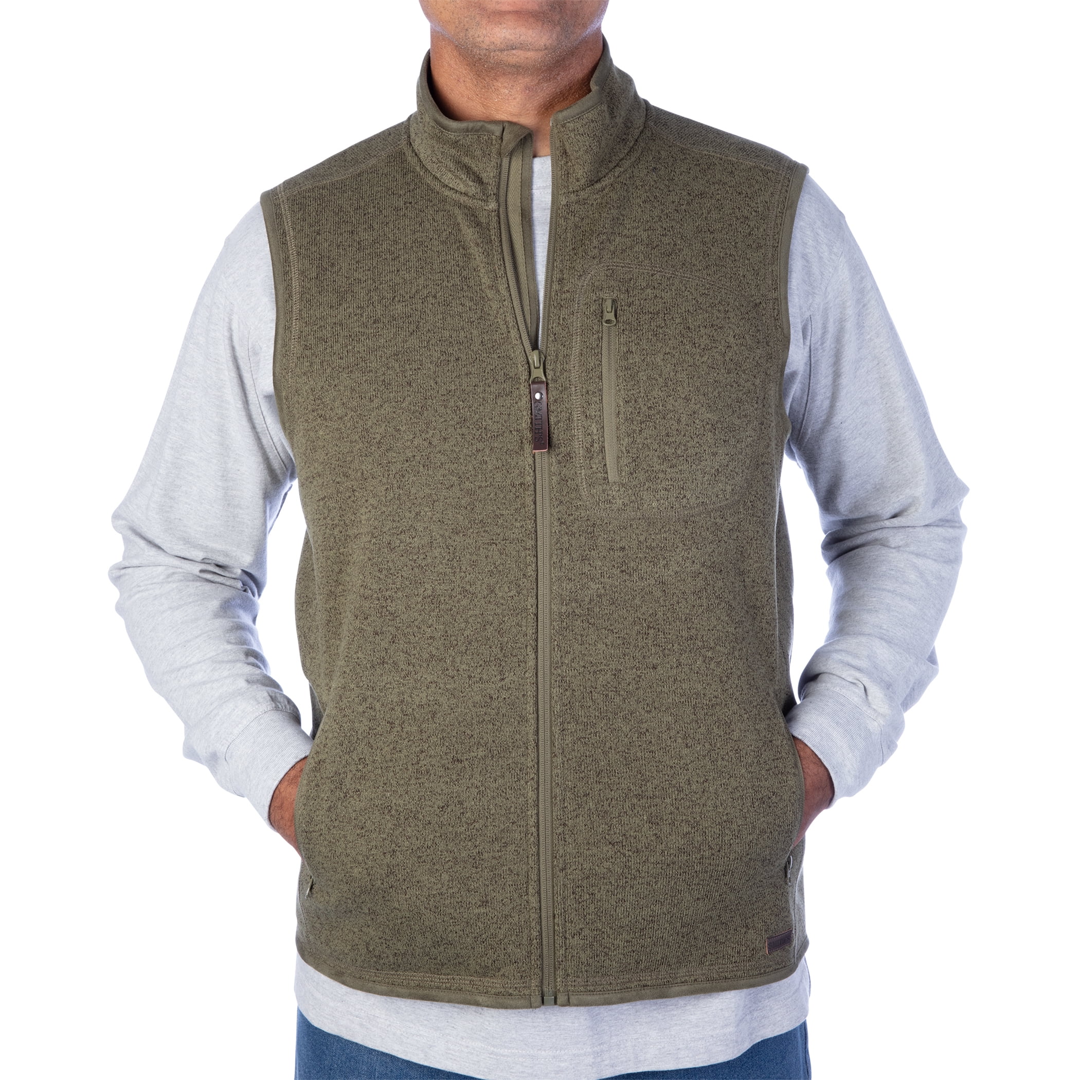 Full Zip Sweater Fleece Vest